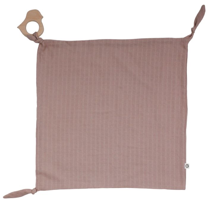 Fugle Sutteklud Med Bidering Müsli 35x35 Cm Rose Wood By Green Cotton