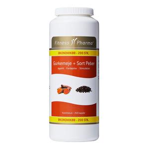 Fitness Pharma Gurkemeje Sort Peber 200 Kaps.