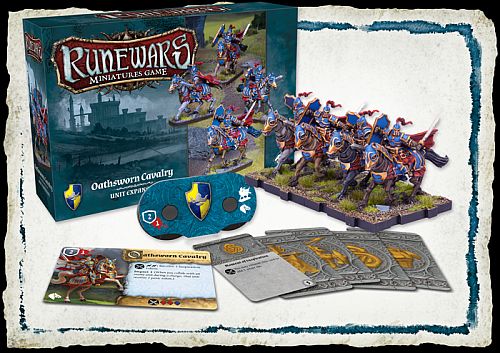 Runewars: The Miniatures Game Daqan Unit Expansion: Oathsworn Cavalry Fantasy Flight Games