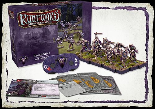 Runewars: The Miniatures Game Waiqar Unit Expansion: Reanimates Fantasy Flight Games