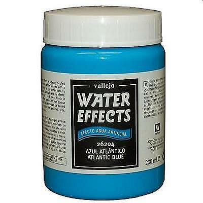 Vallejo Diorama Effects: Water Texture Atlantic Blue Bl ¥ Gel 200 Ml.