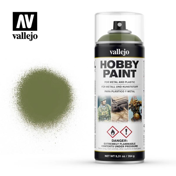Vallejo Hobby Paint Primer Sprays: Goblin Green 400ml