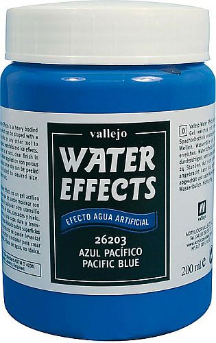 Vallejo Diorama Effects: Water Texture Heavy Pacific Blue Bl ¥ Gel 200 Ml.