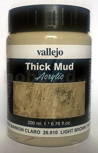 Vallejo Diorama Effects: Thick Mud Light Brown 200 Ml.