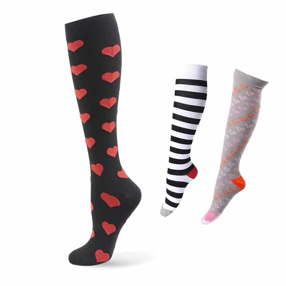 Støttestrømper / Kompressionsstrømper Sæt Med 3 Par